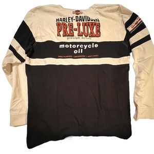 Harley Davidson XL Pre-Luxe Motorcycle Oil LS Shirt